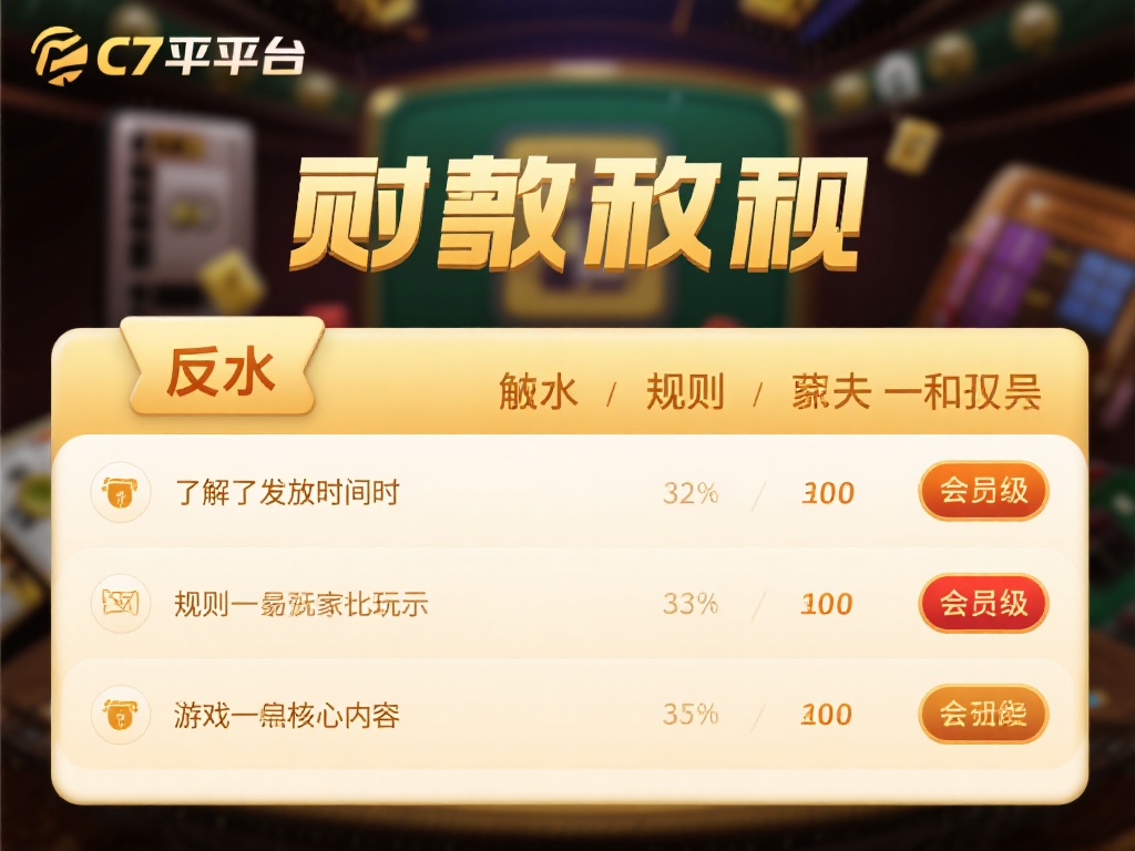 c7娱乐平台每日几点返流水?详细解读返水规则与时间安排 (c7娱乐平台每日返流水时间及详细返水规则解析) 了解了发放时间后,返水的规则同样值得关注。c7娱乐